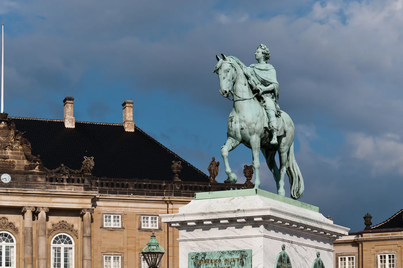 Amalienborg Palace square in Copenhagen