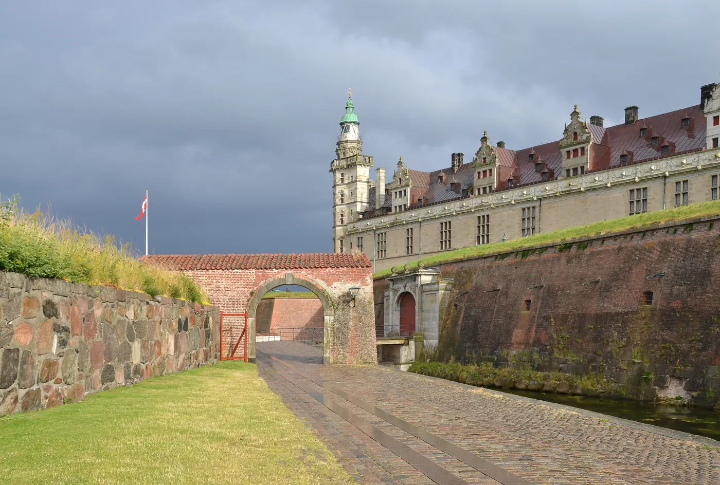 Kronborg Castle in Helsingør, a UNESCO World Heritage site north of Copenhagen